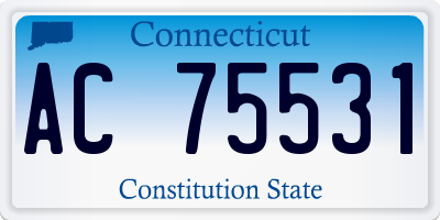 CT license plate AC75531