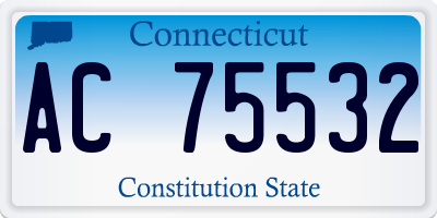 CT license plate AC75532
