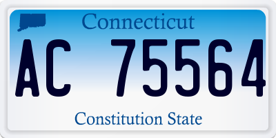 CT license plate AC75564