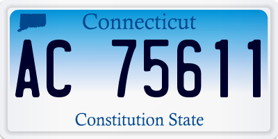 CT license plate AC75611