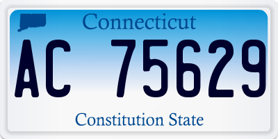 CT license plate AC75629