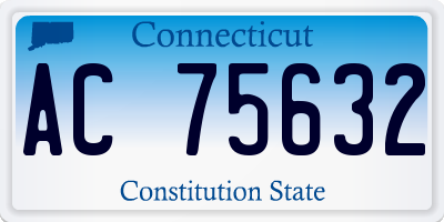 CT license plate AC75632