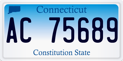 CT license plate AC75689