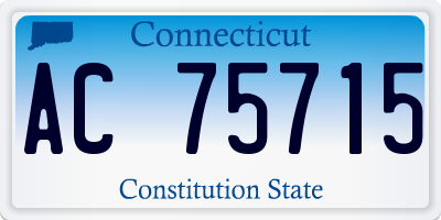 CT license plate AC75715