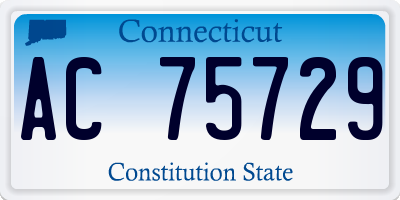 CT license plate AC75729