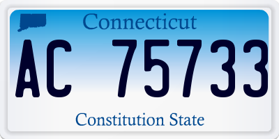 CT license plate AC75733