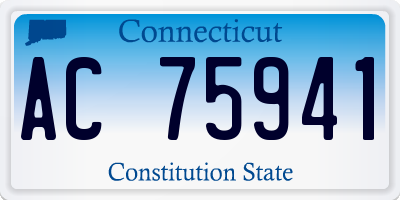 CT license plate AC75941