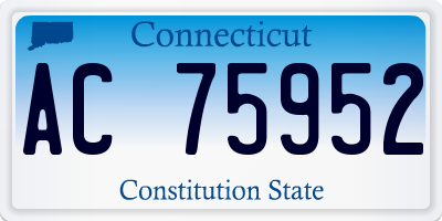 CT license plate AC75952