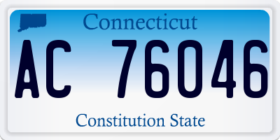 CT license plate AC76046