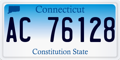 CT license plate AC76128