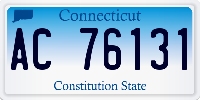 CT license plate AC76131