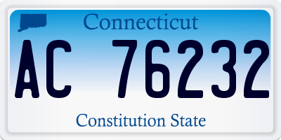 CT license plate AC76232