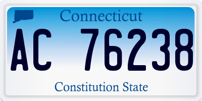CT license plate AC76238