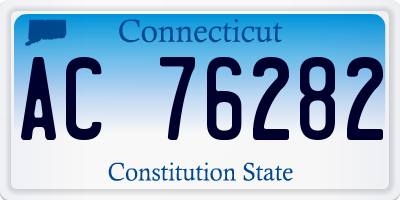 CT license plate AC76282