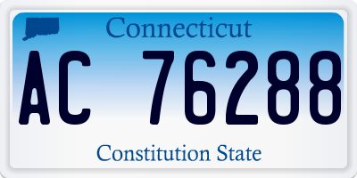 CT license plate AC76288