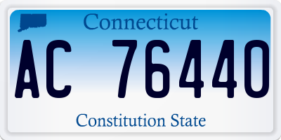 CT license plate AC76440
