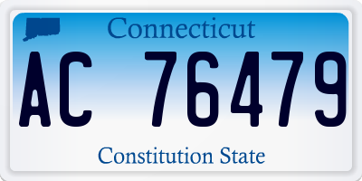 CT license plate AC76479