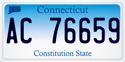 CT license plate AC76659