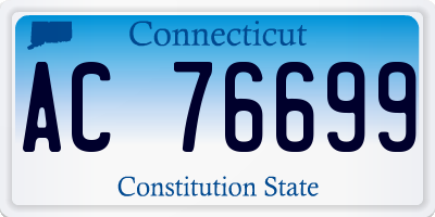 CT license plate AC76699