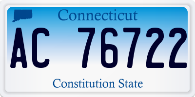 CT license plate AC76722