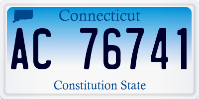 CT license plate AC76741