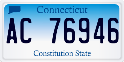 CT license plate AC76946