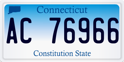 CT license plate AC76966