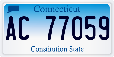 CT license plate AC77059