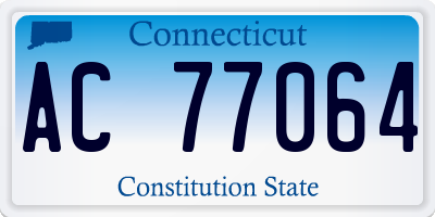 CT license plate AC77064