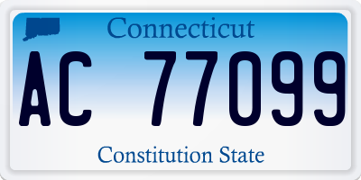 CT license plate AC77099