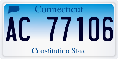 CT license plate AC77106