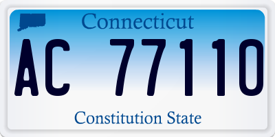 CT license plate AC77110
