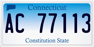 CT license plate AC77113