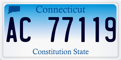 CT license plate AC77119