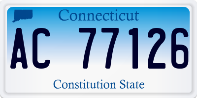 CT license plate AC77126