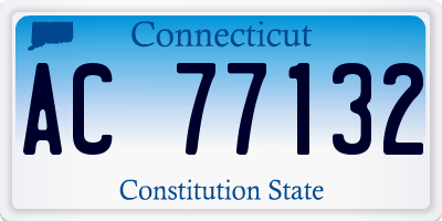 CT license plate AC77132
