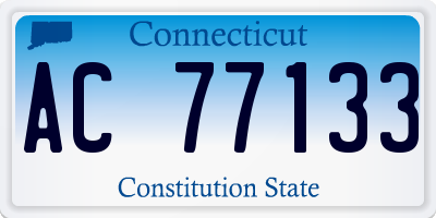 CT license plate AC77133