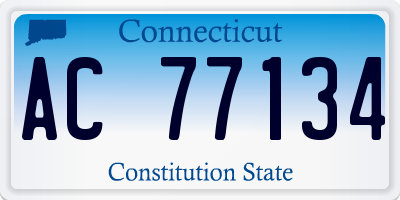 CT license plate AC77134