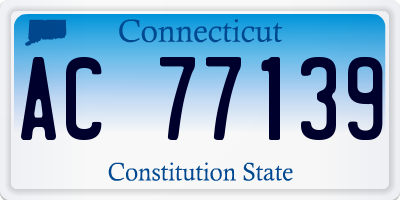 CT license plate AC77139
