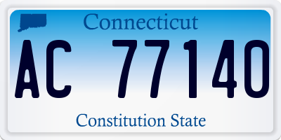 CT license plate AC77140