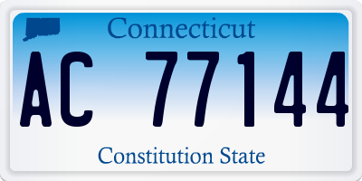 CT license plate AC77144