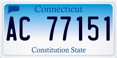 CT license plate AC77151
