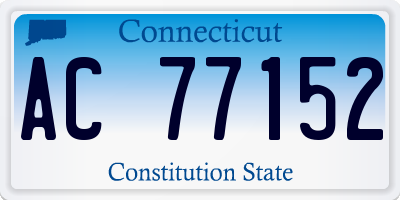 CT license plate AC77152