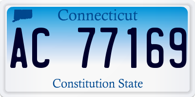 CT license plate AC77169