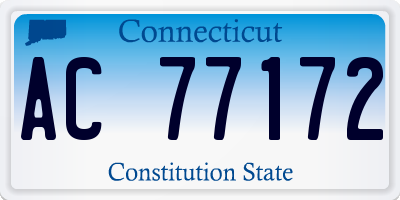 CT license plate AC77172