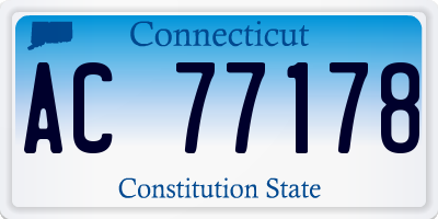 CT license plate AC77178