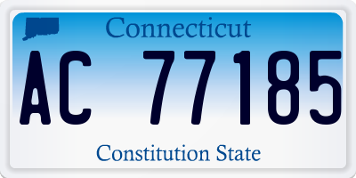 CT license plate AC77185