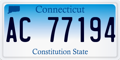 CT license plate AC77194