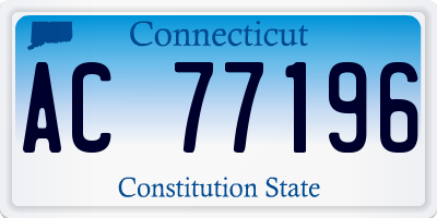 CT license plate AC77196