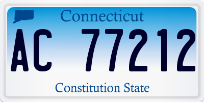 CT license plate AC77212